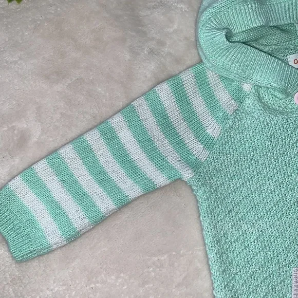 🦄 Cat & Jack 0-3M Mint Green Unicorn Romper EUC - Picture 6 of 11